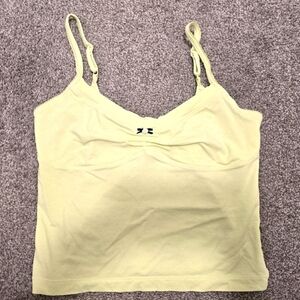 Intimately Free Free People Cami Dainty Bow Adjustable Straps Green Size Large